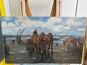 Pie Coldewey (1877-1962) - Havengezicht Rotterdam