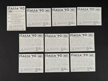1990 Panini Italia 90 World Cup, Egypt: complete team