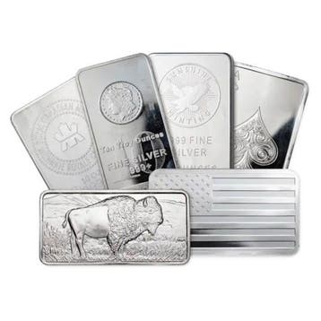 10 Onces troy - Argent .999 - 10 oz 999 Fine Silver Bar (Our