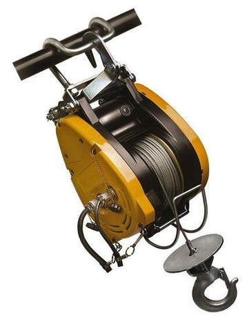 Elektrische Karweilier 230V 0,50 ton met standaard 18 meter, Verzenden