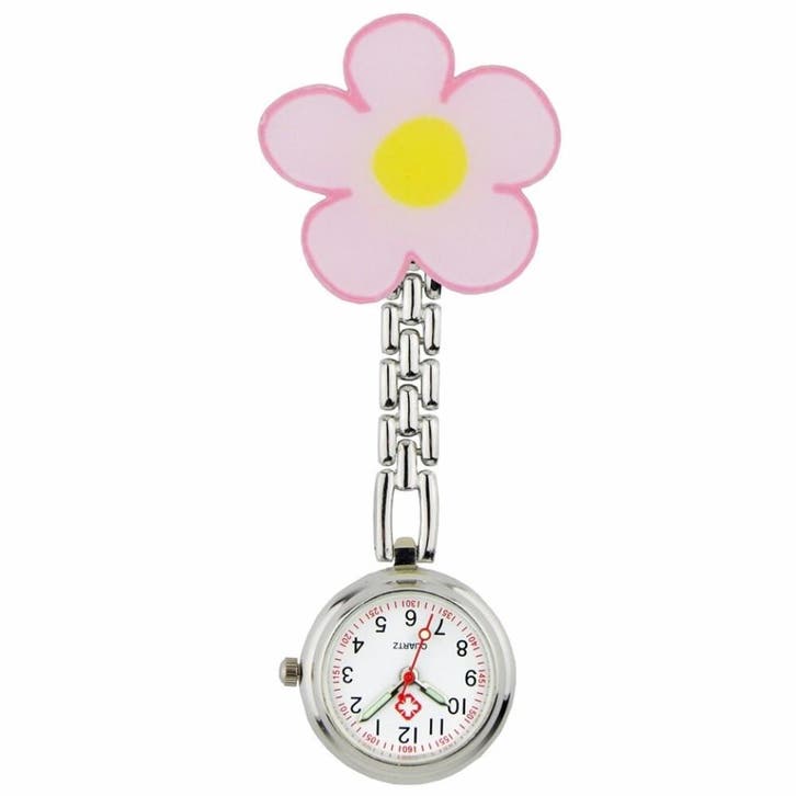 Fako - Verpleegstershorloge - Acryl - Bloem, Handtassen en Accessoires, Horloges | Dames, Verzenden