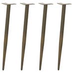 vidaXL Console tafelpoten conische vorm 4 st 72-73 cm staal, Verzenden, Nieuw