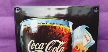 Aus einer Sammlung - Coca-Cola - Emaille bord - Metaal,