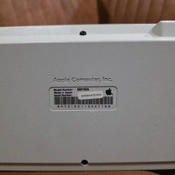 Apple Vintage Macintosh Plus Keyboard (Model M0110A) –, Nieuw