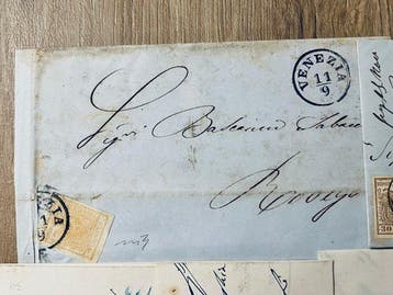 Italiaanse oude staten - Lombardije Venetië 1850/1858 -, Gestempeld