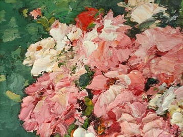 Tetiana Rusakova (1952) - Still life with pink. Oil