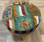 Kelim poef - ( unused ) kelim handgeweven - wol - kleurrijk, Huis en Inrichting, Stoffering | Tapijten en Vloerkleden, Nieuw