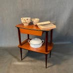Étagère - Hout, Italiaanse mid-century modern, Antiek en Kunst