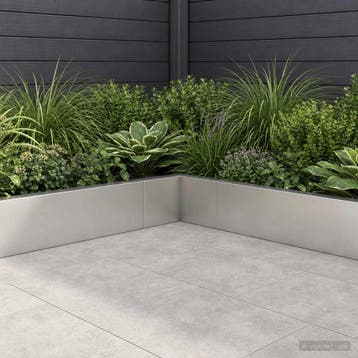 vidaXL Keermuur 50 x 50 x 40 cm Roestvrij staal zilver, Jardin & Terrasse, Traverses & Bordures, Verzenden