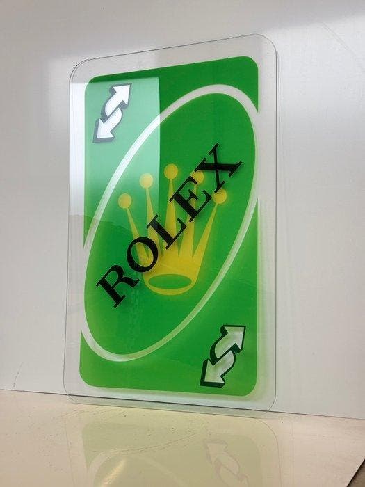Rob VanMore - UNO Reverse by Rolex XXL, Antiquités & Art, Art | Objets design