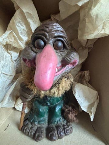 NyForm - Figuur - - Bobbleheads / Trolls 1 met doos (4) -, Antiek en Kunst