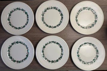 Wedgwood - Ontbijtbord (6) - Six plates Stratford of, Antiquités & Art, Antiquités | Meubles | Tables