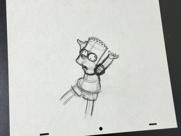 Gracie Films (1992) - Originele animatietekening van Bart