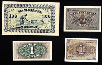 Espagne. - 4 banknotes - various dates (Sans prix de