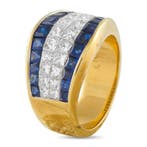 Bague - 18 carats Bague en or jaune 18K, diamant de 2,22 ct, Bijoux, Sacs & Beauté