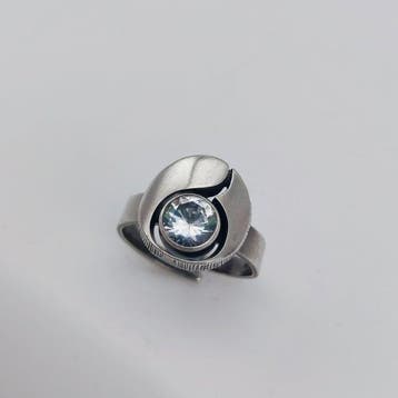 Zonder minimumprijs - Finnfeelings - Ring Zilver Quartz -, Nieuw