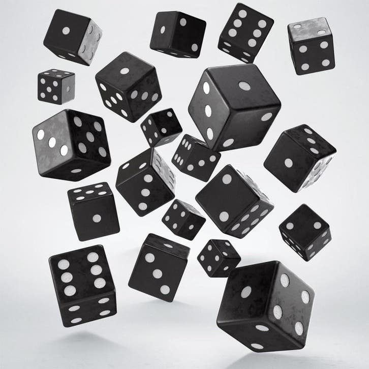 Dobbelstenen Full Pack of D6s Black & White, Hobby & Loisirs créatifs, Jeux de cartes à collectionner | Autre, Enlèvement ou Envoi