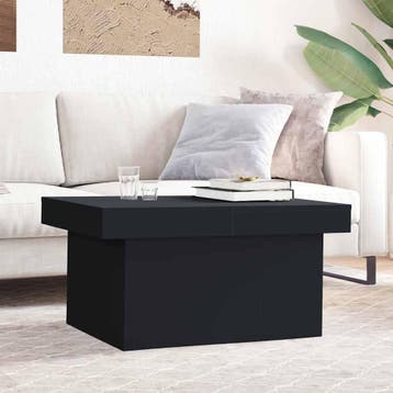 vidaXL Salontafel 100x55x40 cm bewerkt hout zwart, Verzenden, Nieuw