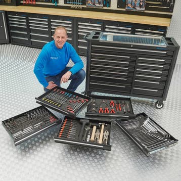 Datona Gereedschapswagen XXL + Mach V - Datona - Zwart, Doe-het-zelf en Bouw, Ophalen of Verzenden, Nieuw