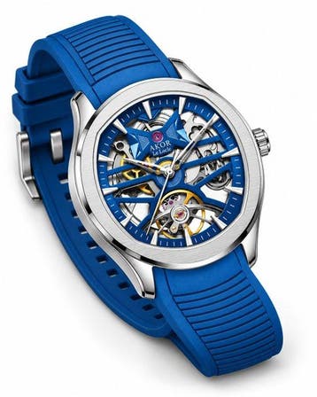 AKOR Le Locle - Axiom Blue — Automatique Squelette 40 mm -, Nieuw