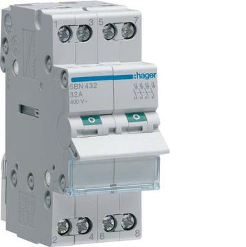 Hager SBN Interrupteur encastré Modulaire - SBN432, Verzenden