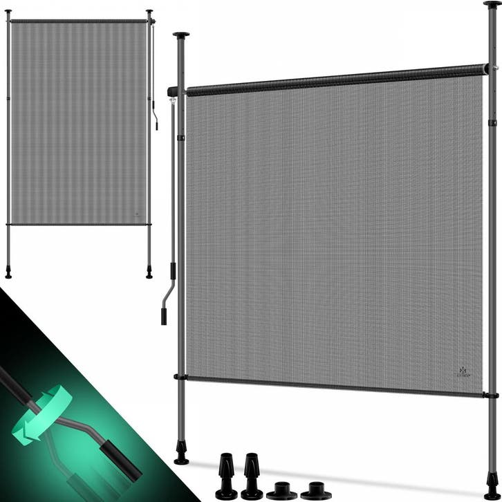 Klemzonnescherm - 150x310 cm - verticale zonwering /, Tuin en Terras, Zonneschermen, Verzenden
