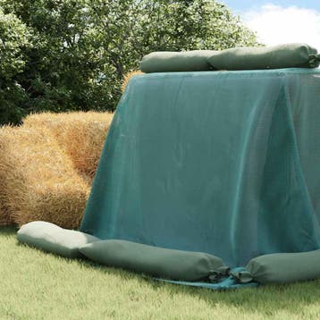 vidaXL Siloafdekking Groen 6 x 5 m HDPE, Zakelijke goederen, Verzenden