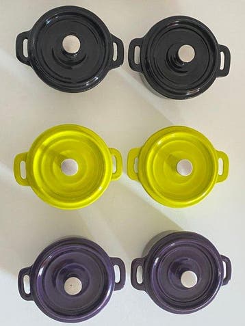 Style le Creuset - Braadpan (6) - Emaille-lettertype, Antiek en Kunst