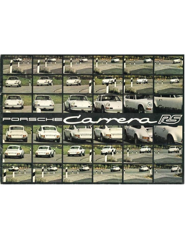 1973 PORSCHE 911 CARRERA RS BROCHURE ENGELS, Livres, Autos | Brochures & Magazines, Enlèvement ou Envoi