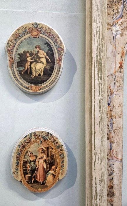 Spiegel (5) - Hout, Antiquités & Art, Curiosités & Brocante