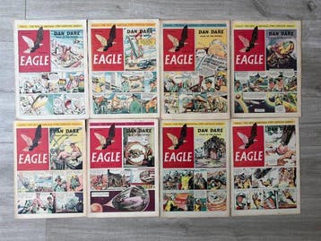 Dan Dare - 1950/51 EAGLE COMICS VOL 1, FULL RUN, ALL 52, Nieuw