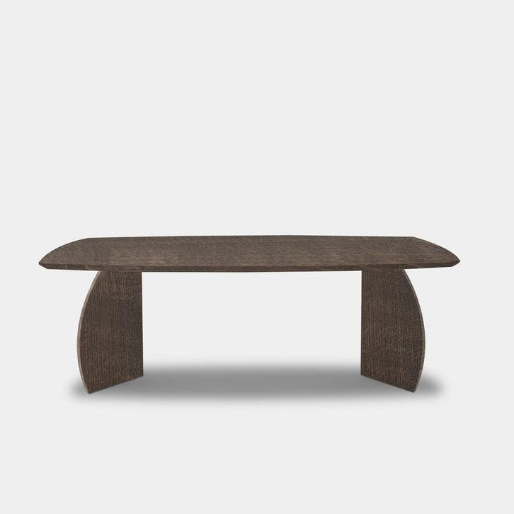 Tafel Deens Ovaal Eikenhout  Set Driehoek  260x100, Huis en Inrichting, Tafels | Eettafels