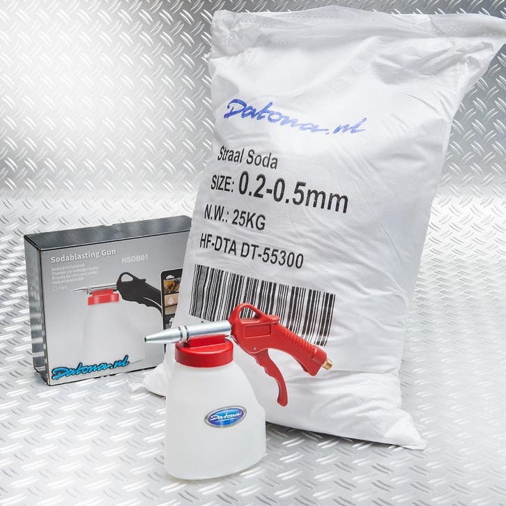 Datona Soda straalpistool + Soda - Datona, Doe-het-zelf en Bouw, Gereedschap | Overige machines, Ophalen of Verzenden