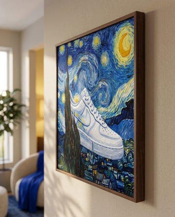 MEDSAN - Starry Night Air Force 1 - Van Gogh () -, Antiquités & Art