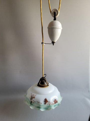 Lampe - Opaline - Lampe de cuisine avec przeciww