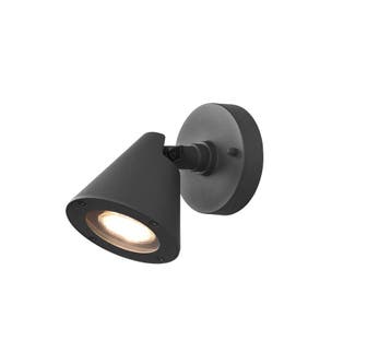 Trio KAVERI wandlamp | GU10 Fitting | antraciet | 10 x 14 cm, Verzenden, Nieuw