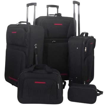 vidaXL Reisbagage set zwart 5-delig, Verzenden