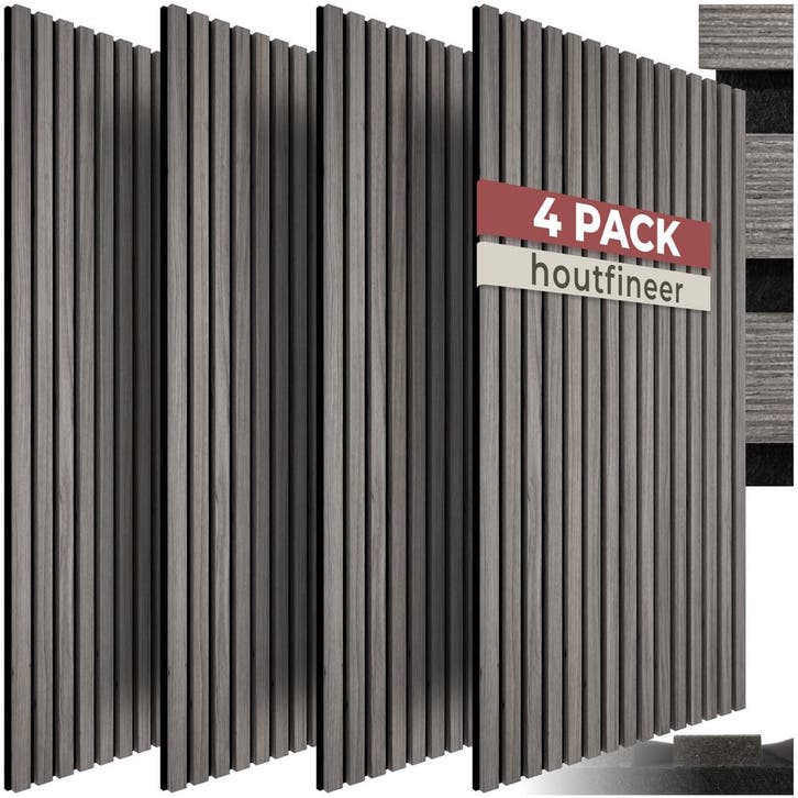 Akoestische panelen Sonic Wall II houtlook - lichtgrijze eik, Huis en Inrichting, Bureaus, Verzenden