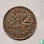 Canada 1 cent 1955 (zonder schouderriem), Postzegels en Munten, Munten | Amerika, Verzenden, Losse munt