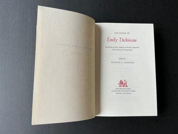 Thomas Johnson - The Poems of Emily Dickinson - 1968