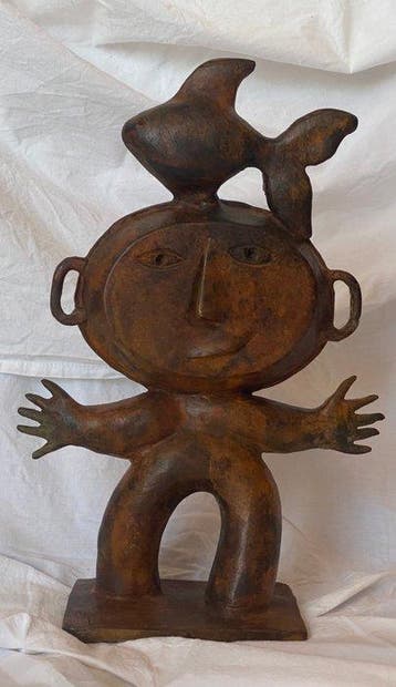 Ripollés (1932) - sculptuur, Gran rey del mar - 40 cm -