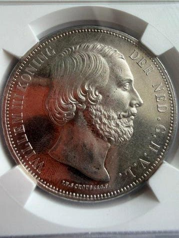 Nederland. Willem III. 2 1/2 Gulden 1869
