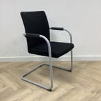 Dauphin vergaderstoel, zwart - chroom