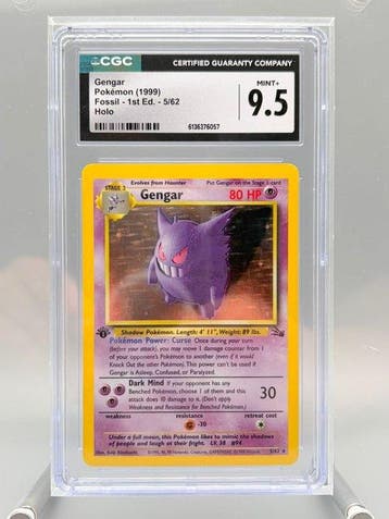 Pokémon Graded card - Ectoplasma Holo, Première édition -, Hobby & Loisirs créatifs