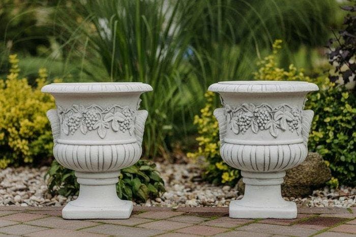 Pot de fleurs (2) - Béton - 50 cm, Antiek en Kunst, Curiosa en Brocante