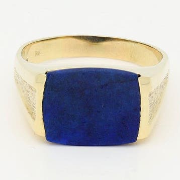 Bague - 14 carats Or jaune - Sodaliet., Handtassen en Accessoires, Nieuw