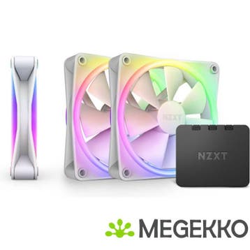 NZXT F120 RGB DUO - 120mm RGB Fan - Triple - White, Verzenden