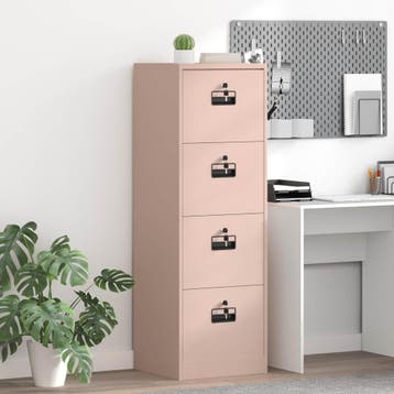 vidaXL Bestandkast met lade Roze 44 x 50 x 106.5 cm, Verzenden