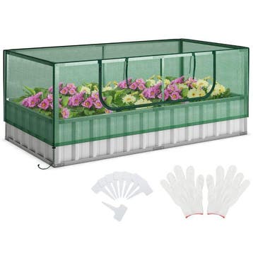 2dekans | Coast Minikas Groen/Zilver – Verhoogd Tuinbed met, Ophalen of Verzenden, Nieuw