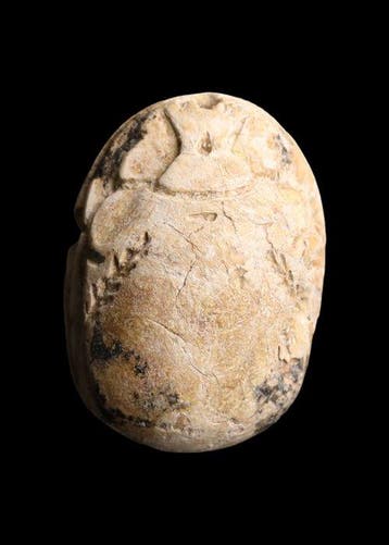 Oude Egypte, tweede tussenperiode Speksteen Scarabee met
